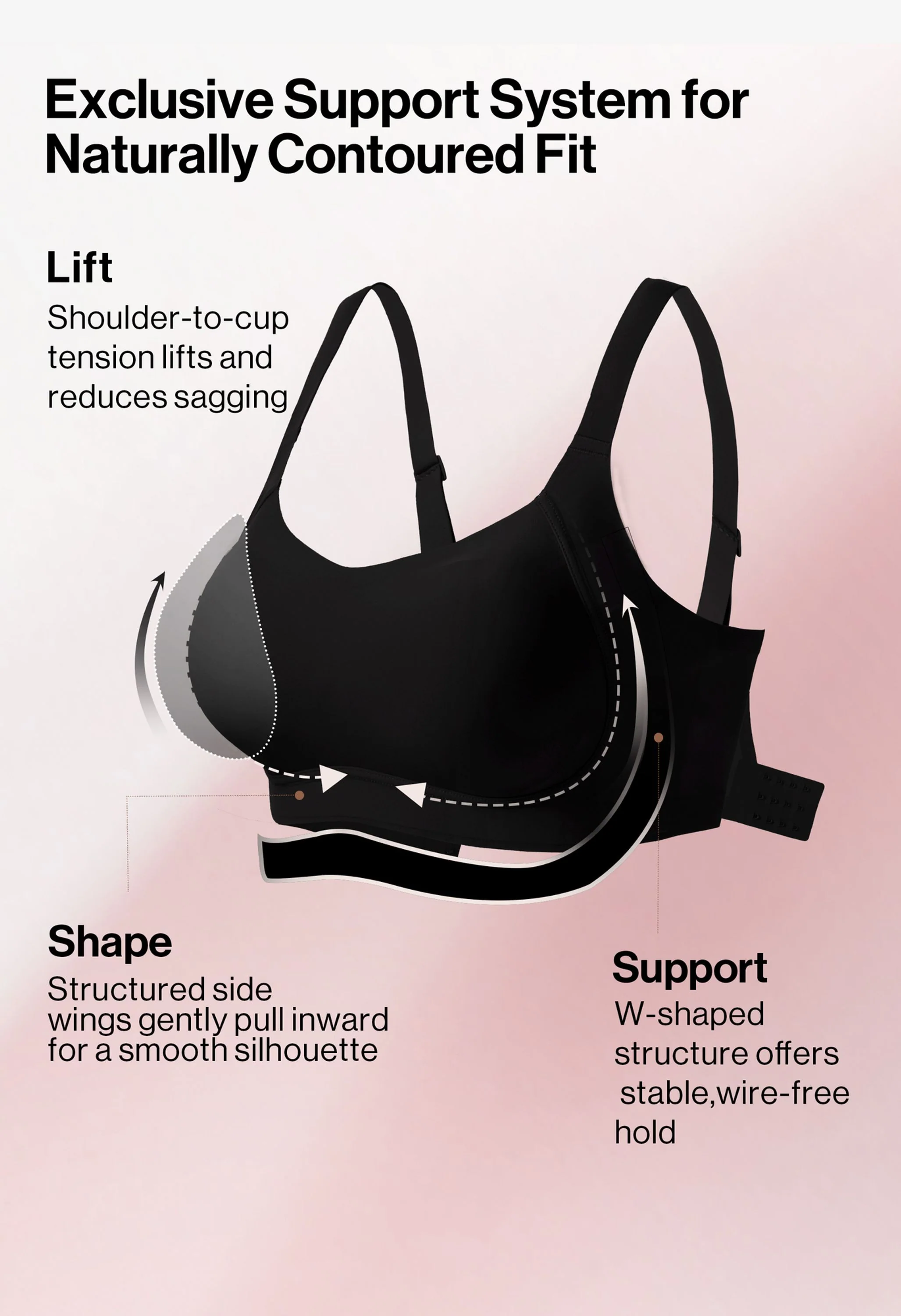 Classic Lift Side Support Wireless Bra - Image 4