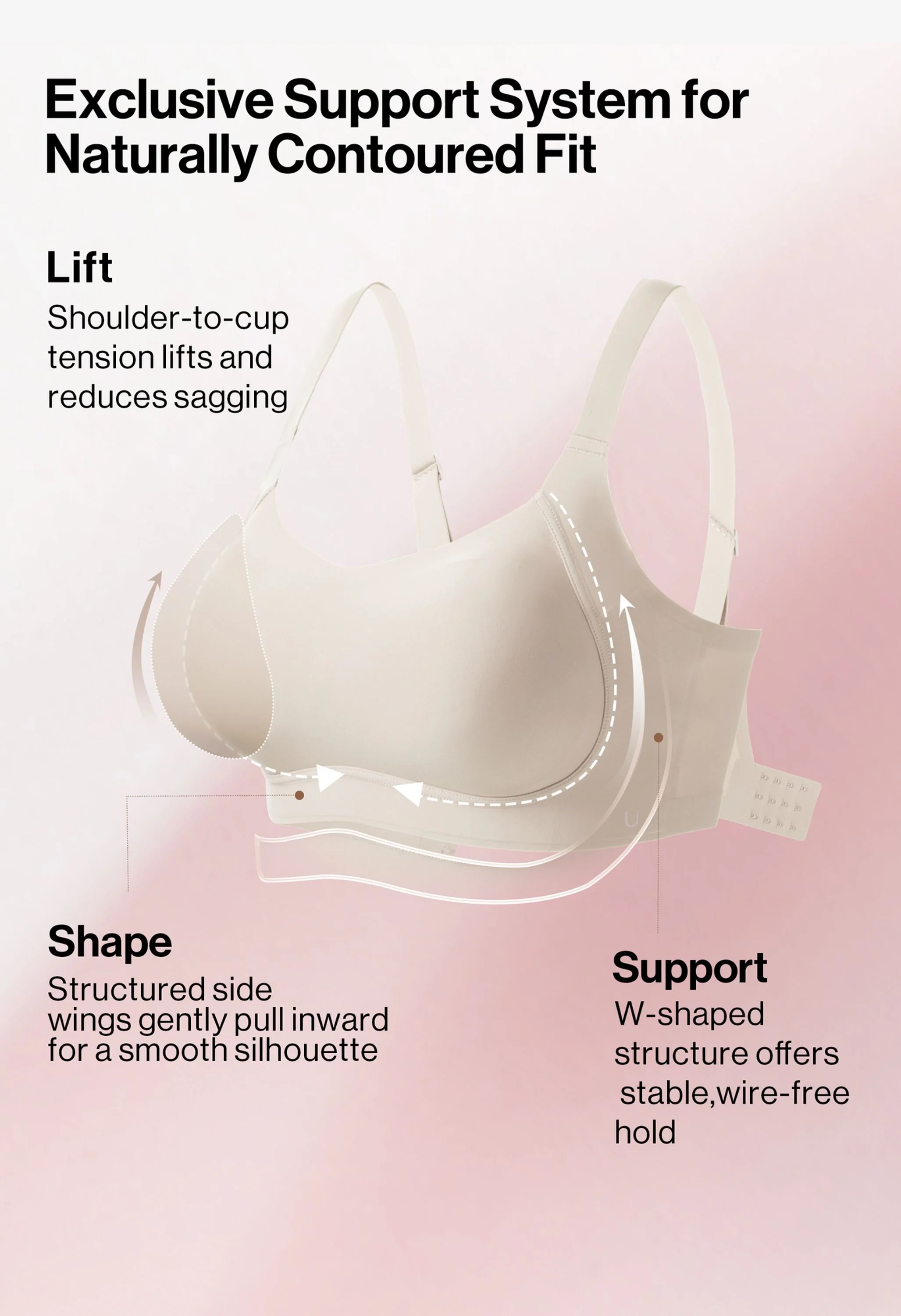 Classic Lift Side Support Wireless Bra - Image 3