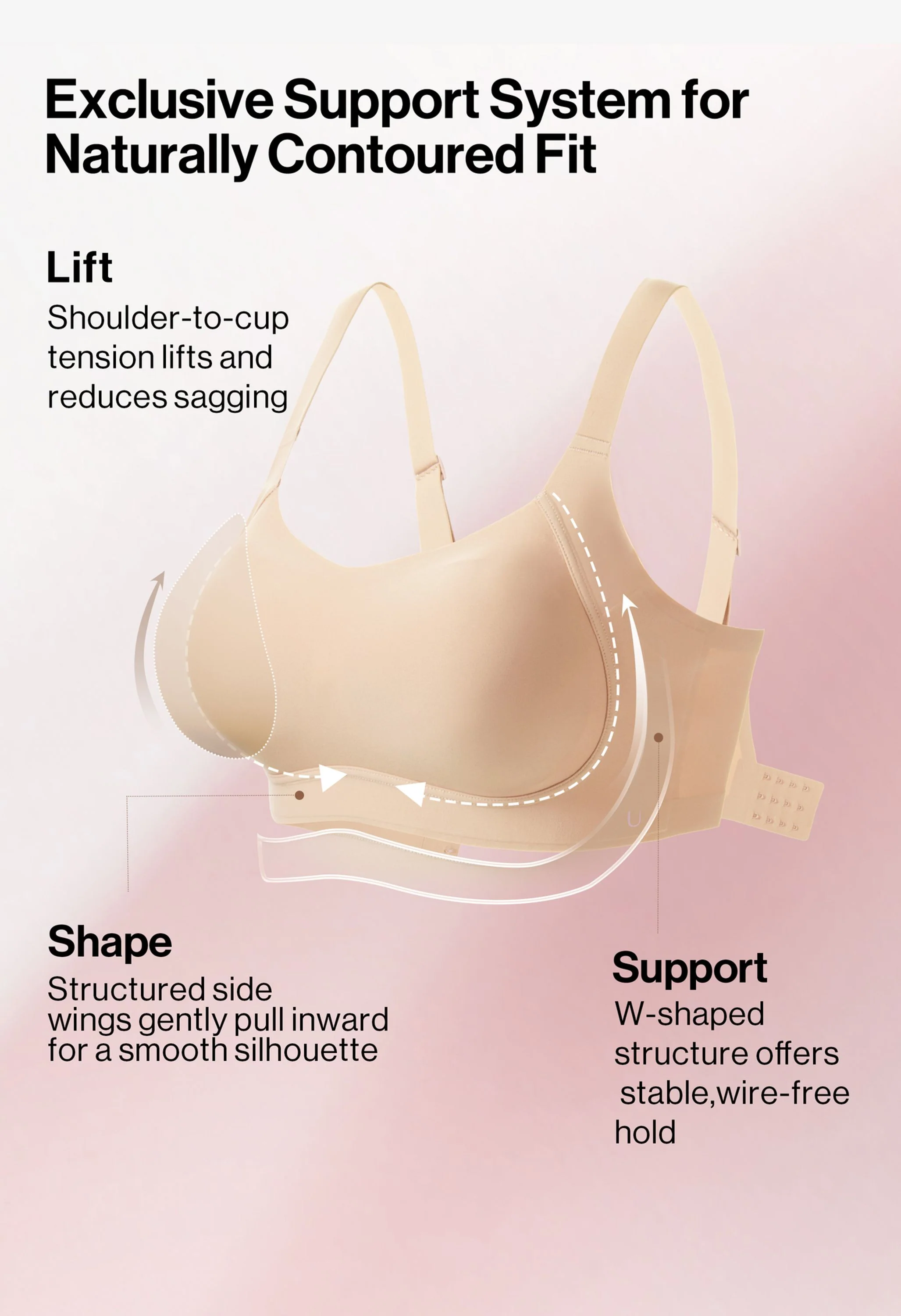 Classic Lift Side Support Wireless Bra - Image 4
