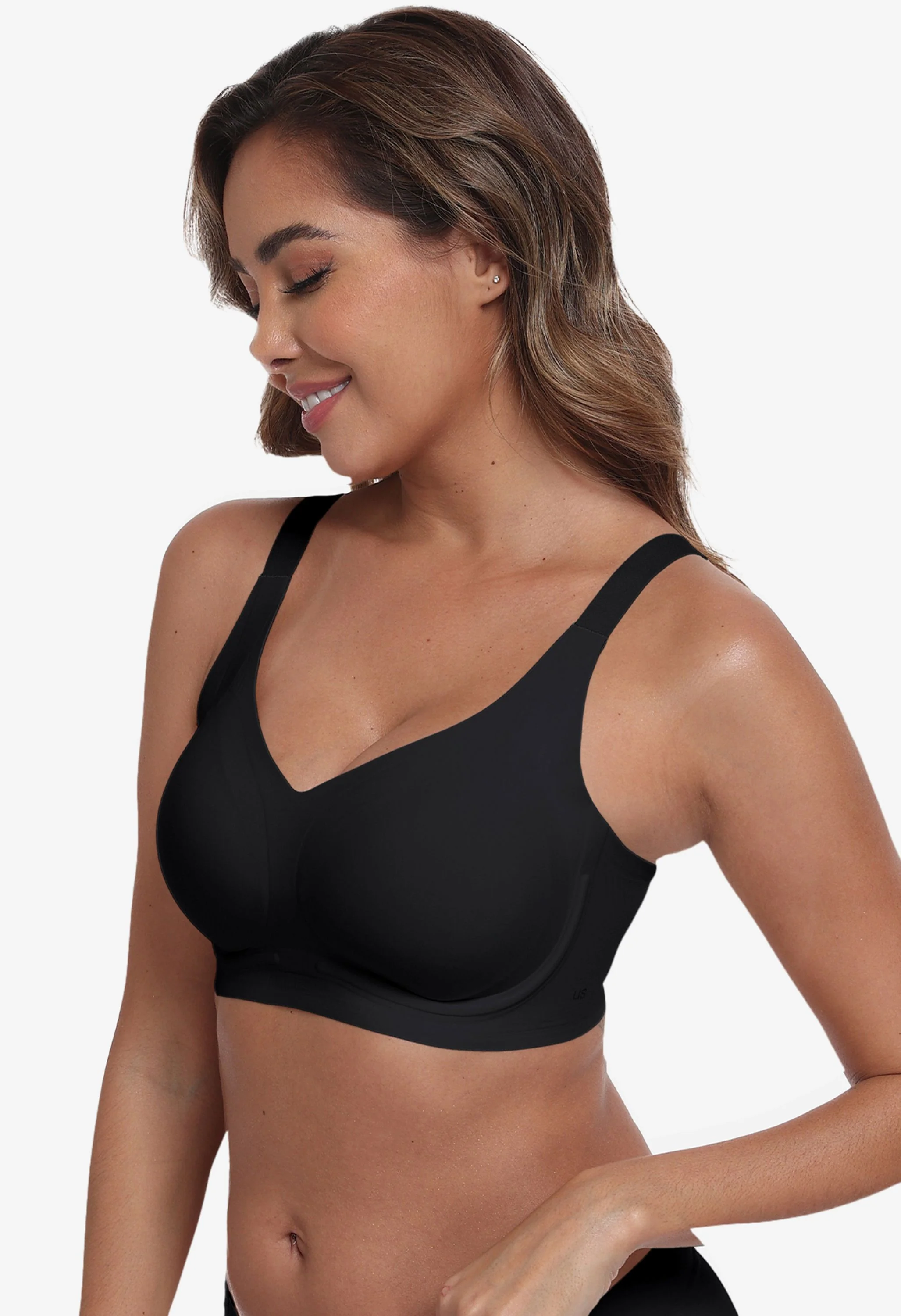 Cloudy V-Neck Support Wireless Bra - Image 2
