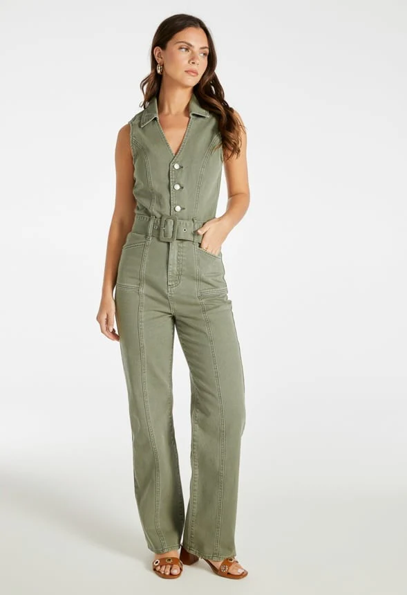 Utility Belted Jumpsuit - Image 4