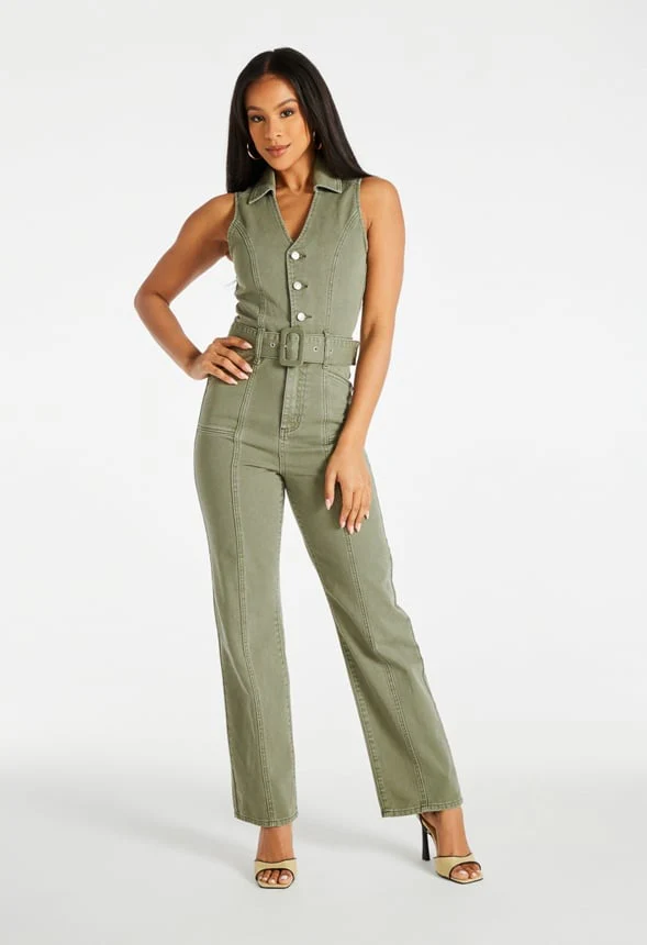 Utility Belted Jumpsuit - Image 5