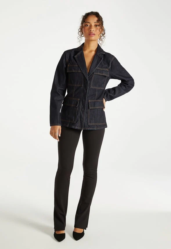 Utility Denim Blazer - Image 5