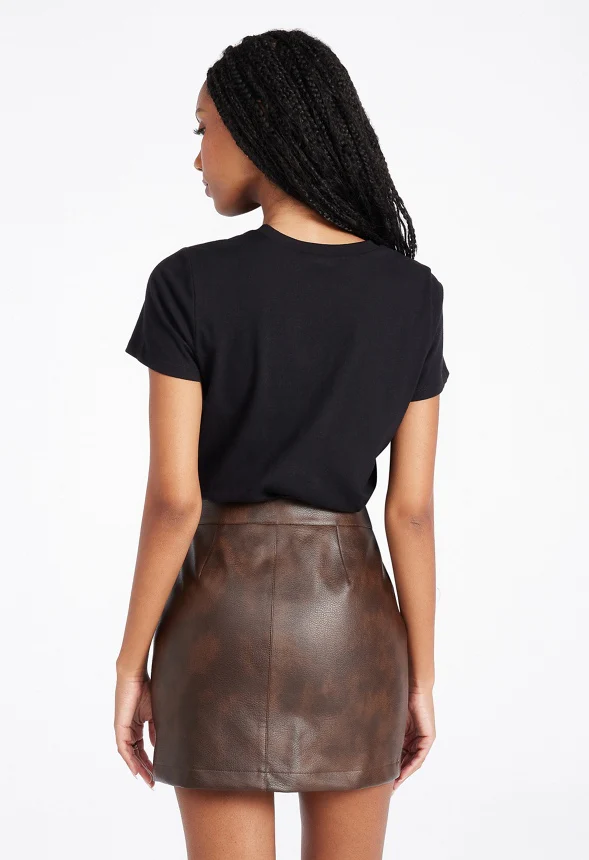 Utility Leather Skirt - Image 3