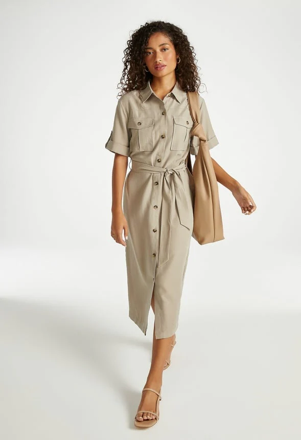 Utility Shirt Dress - Image 4