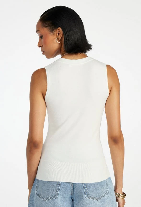 V-Neck Sweater Vest - Image 3