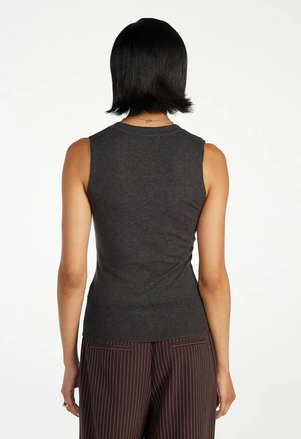 V-Neck Sweater Vest - Image 3