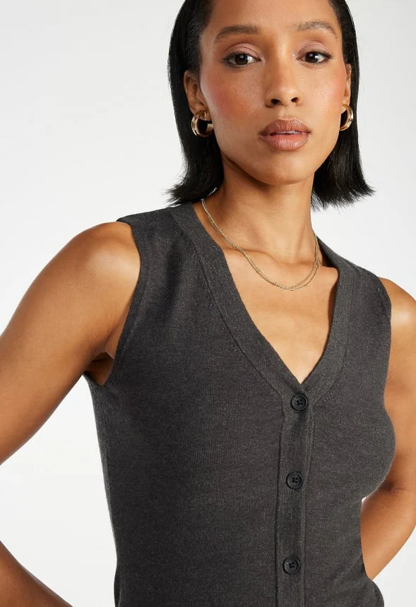 V-Neck Sweater Vest - Image 4