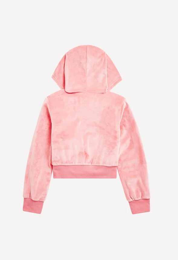 Velour Zip Up Hoodie - Image 3