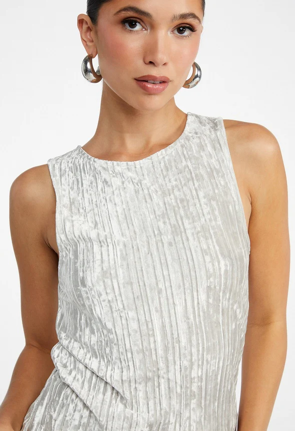 Velvet Plisse Tank - Image 3