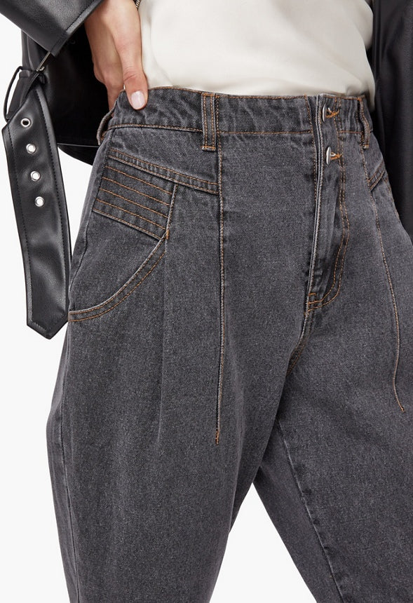 Victorian Detail Straight Leg Jeans - Image 4