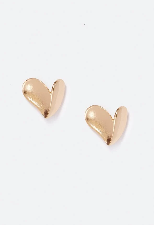 Vida Abstract Heart Stud - Image 2