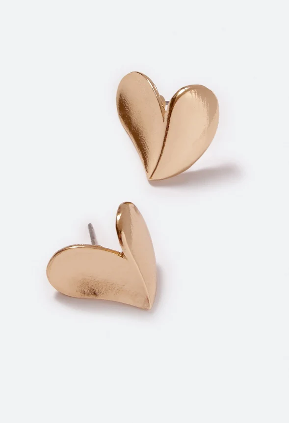 Vida Abstract Heart Stud - Image 3