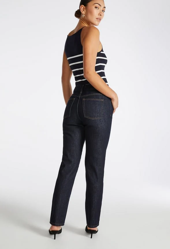 Vintage Straight Leg Denim Jeans - Image 2