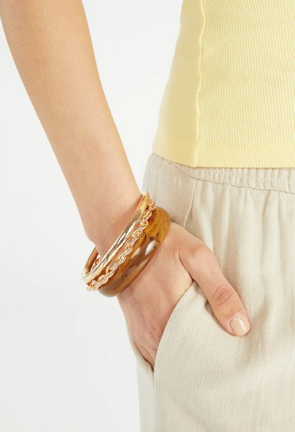 Vivian Resin And Metal Bangle Pack - Image 2