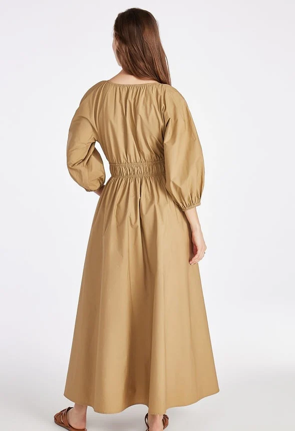 Volume Sleeve Maxi Dress - Image 2