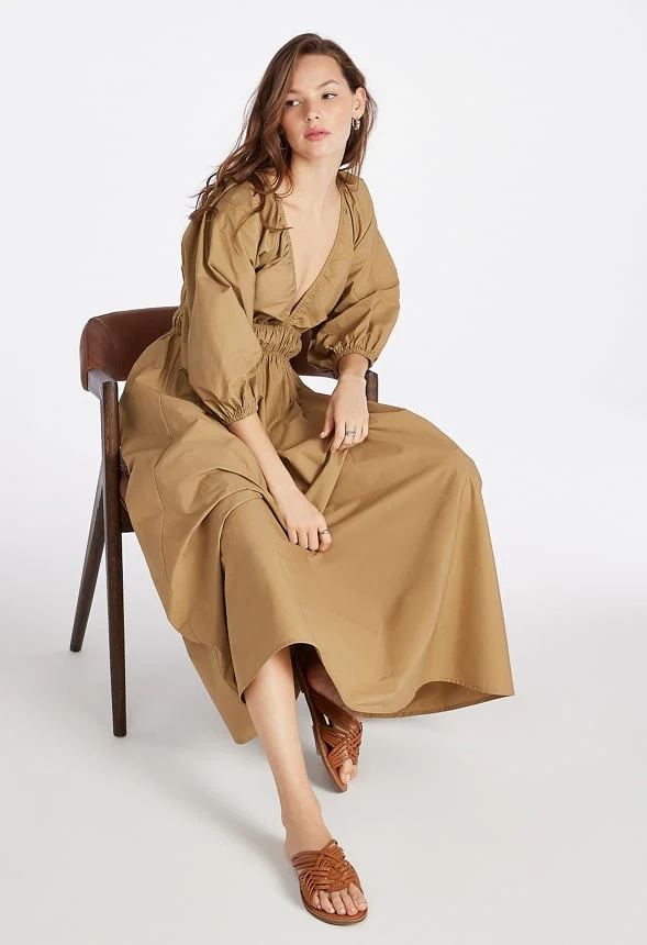 Volume Sleeve Maxi Dress - Image 4