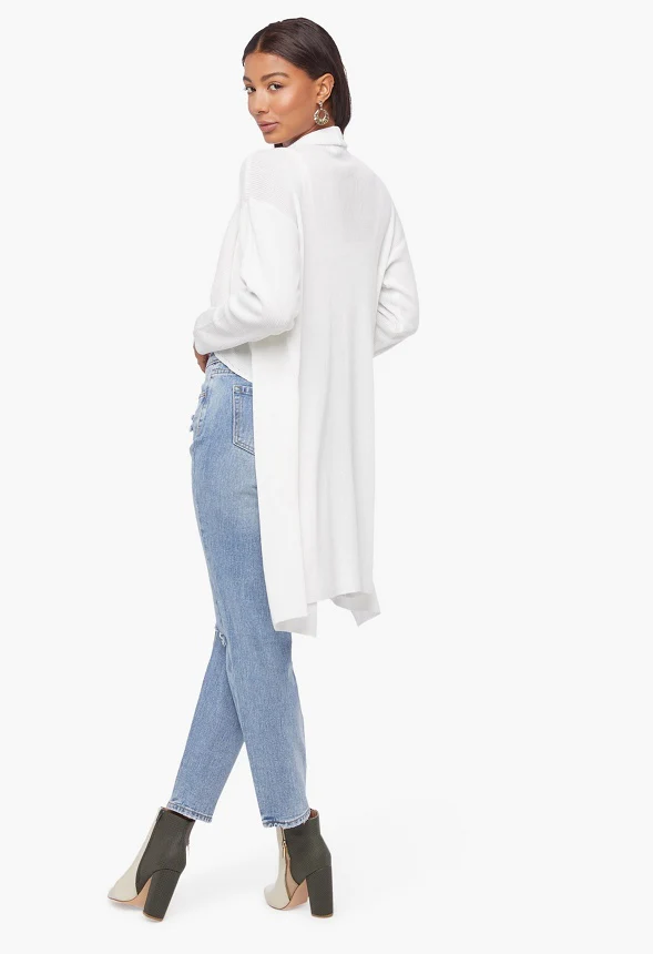 Waterfall Drape Front Cardigan - Image 3