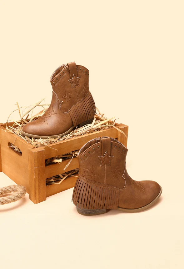 Western Fringe Ankle Boot - Image 3