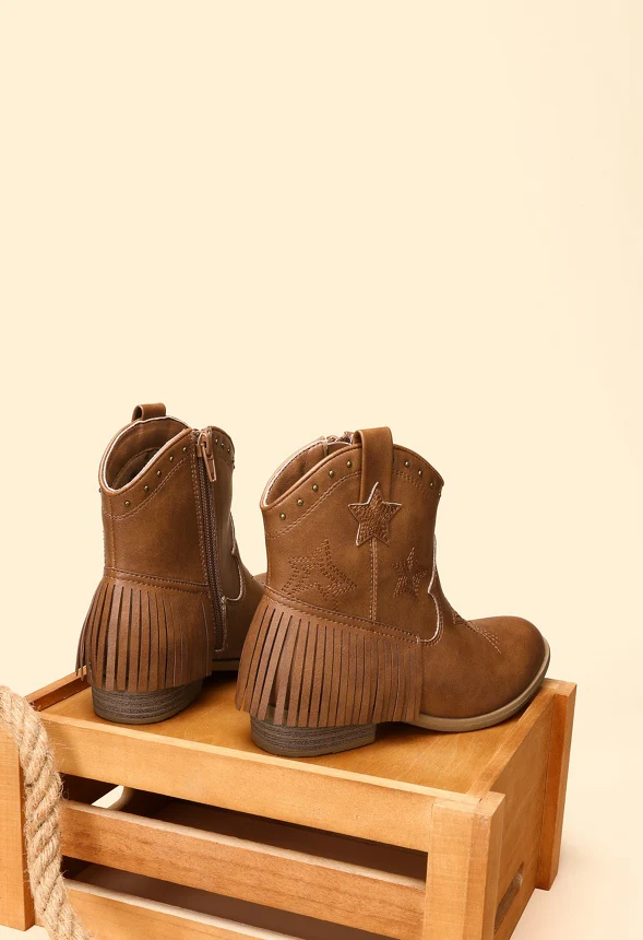 Western Fringe Ankle Boot - Image 5