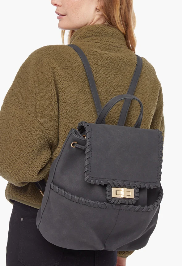 Whipstitch Backpack With Turnlock - Image 3