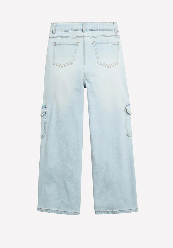 Wide Leg Cargo Denim - Image 2