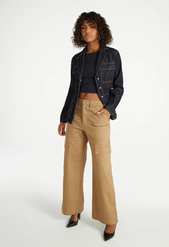 Utility Wide Leg Cargo Pants - Image 5