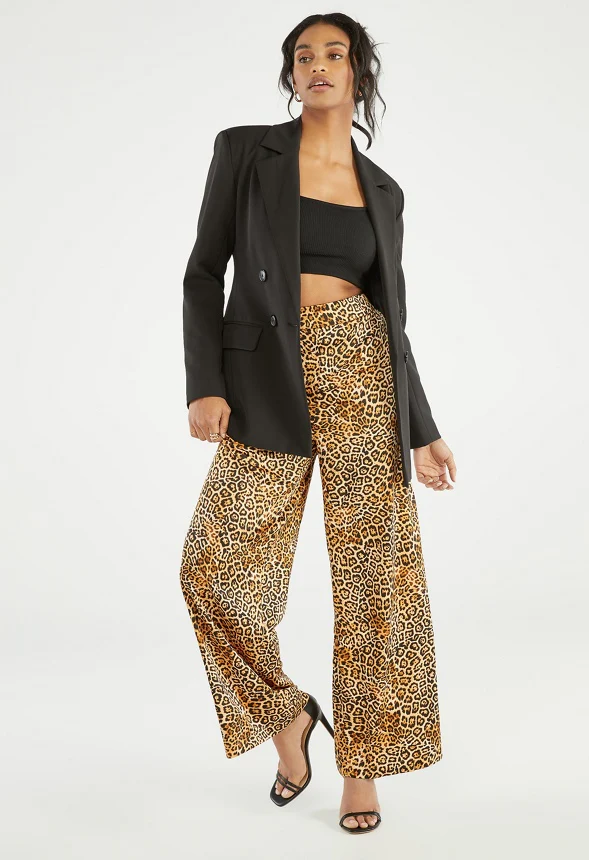 Wide Leg Palazzo Pants - Image 4