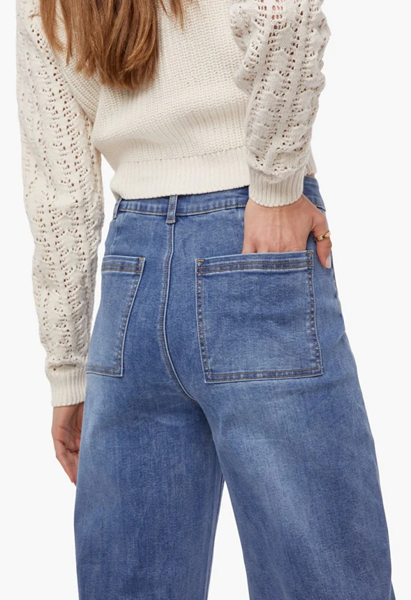 Wide Leg Sailor Jeans - Image 4