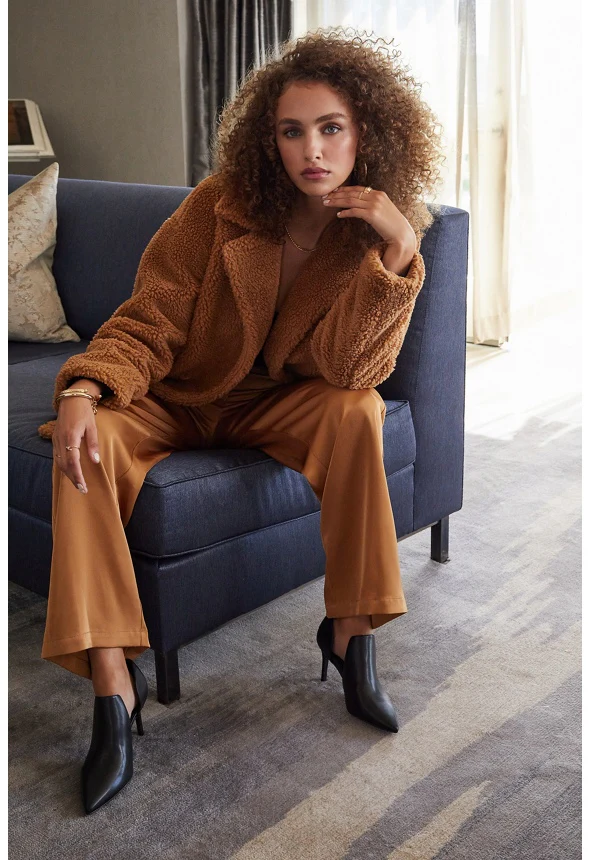 Wide Leg Satin Pants - Image 2