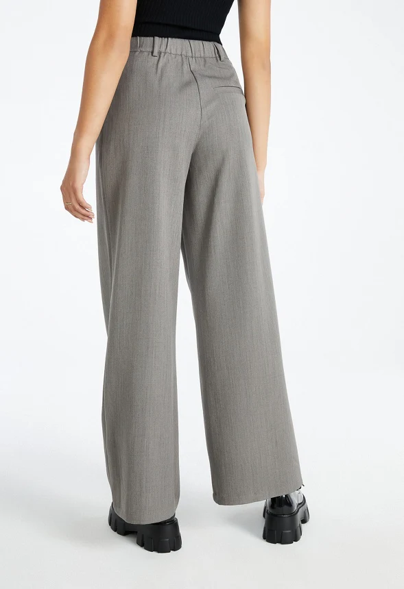 Wide Leg Suiting Trousers - Image 3