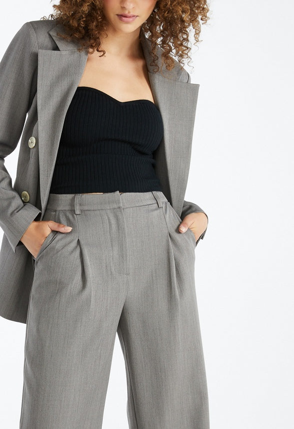 Wide Leg Suiting Trousers - Image 4