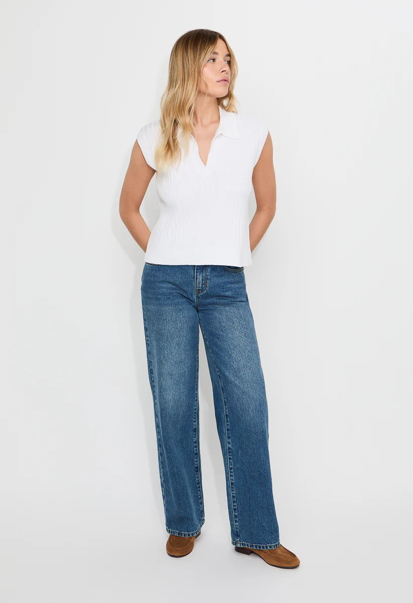 Wide Rib Polo Vest - Image 4