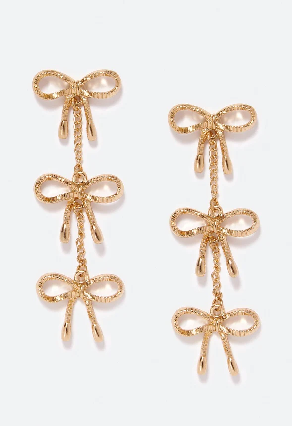 Willa Bow Detailed Strand Earrings