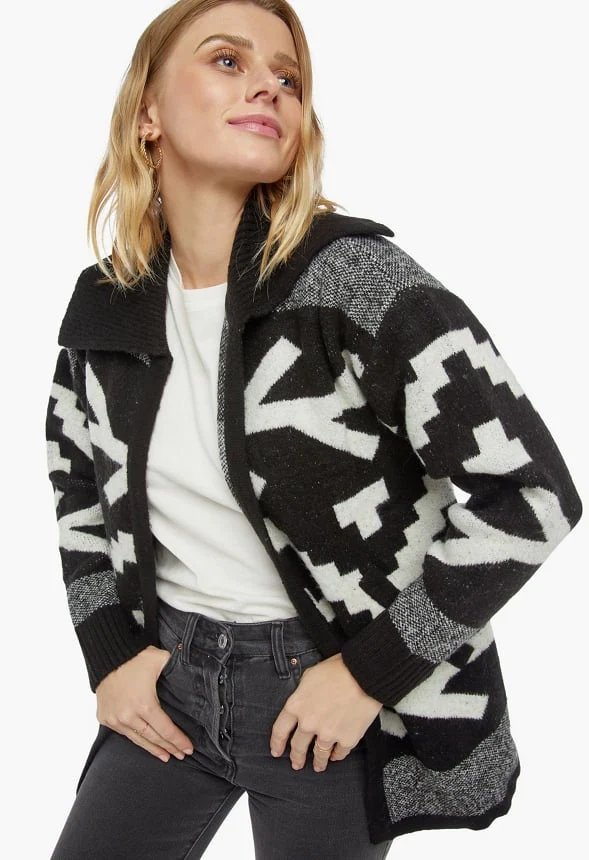 Winter Jacquard Cozy Cardigan - Image 4