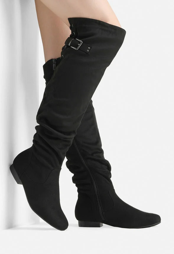 Winter Over The Knee Suede Boot - Image 2