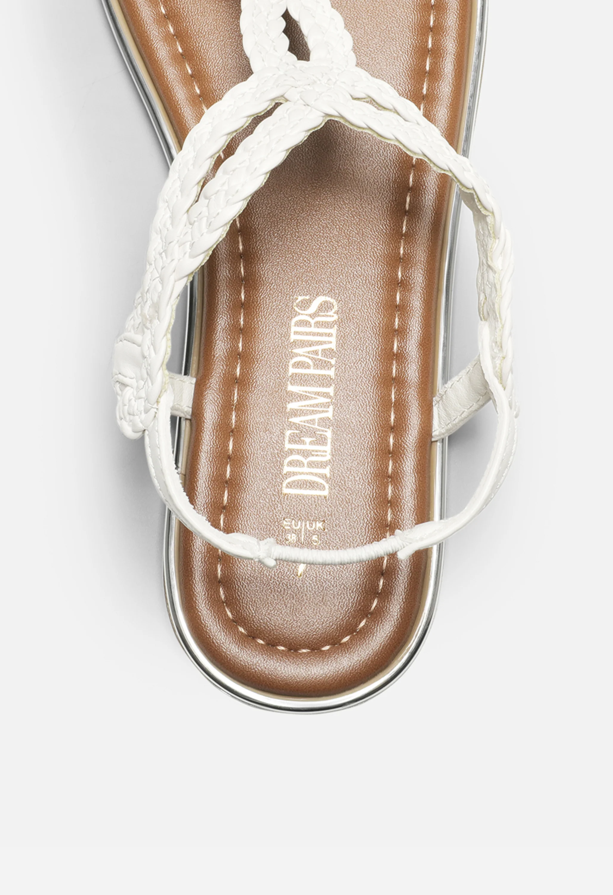 Women Flat Elastic T-Strap Beach Sandals - Image 5