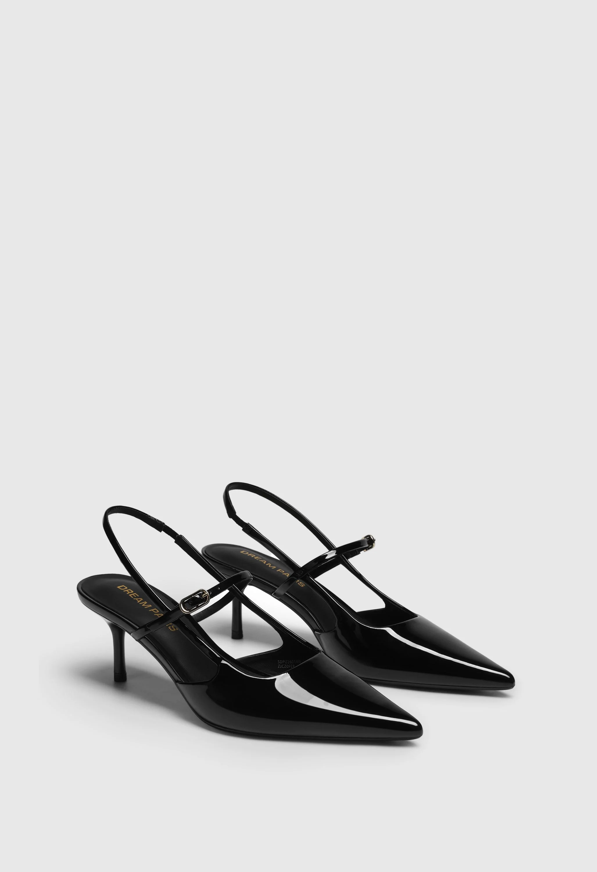 Women Mary Jane Kitten Slingback Pointed Pumps - Image 3