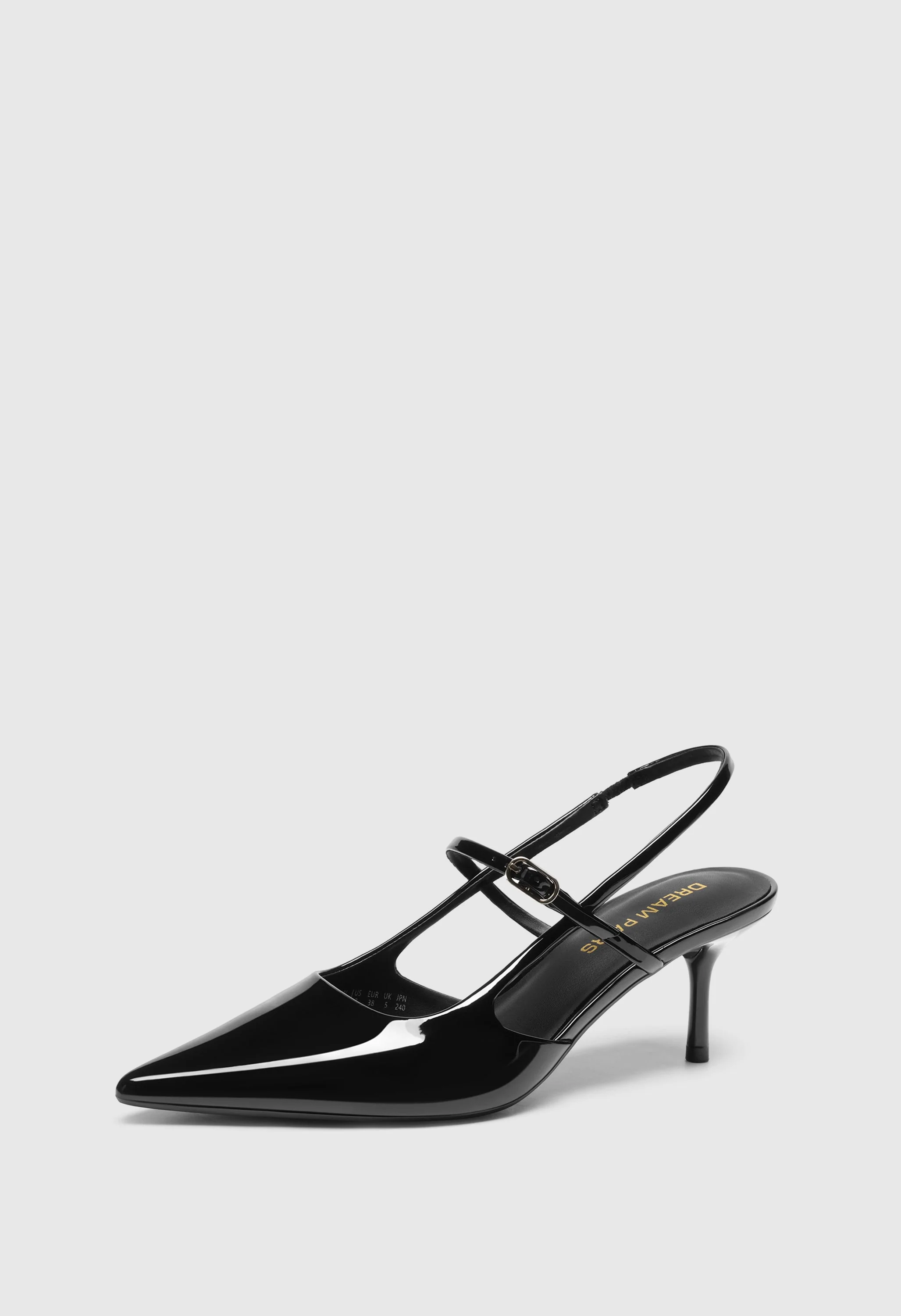 Women Mary Jane Kitten Slingback Pointed Pumps - Image 9