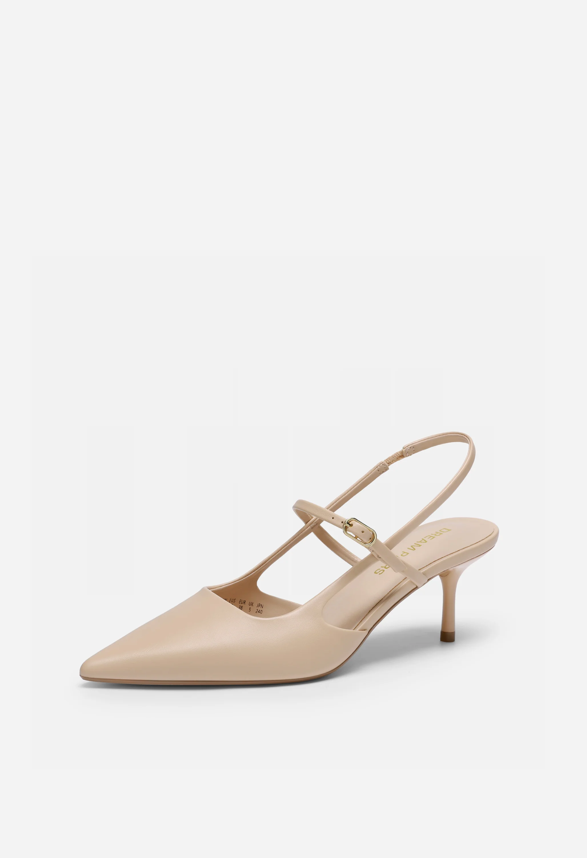Women Mary Jane Kitten Slingback Pointed Pumps - Image 6