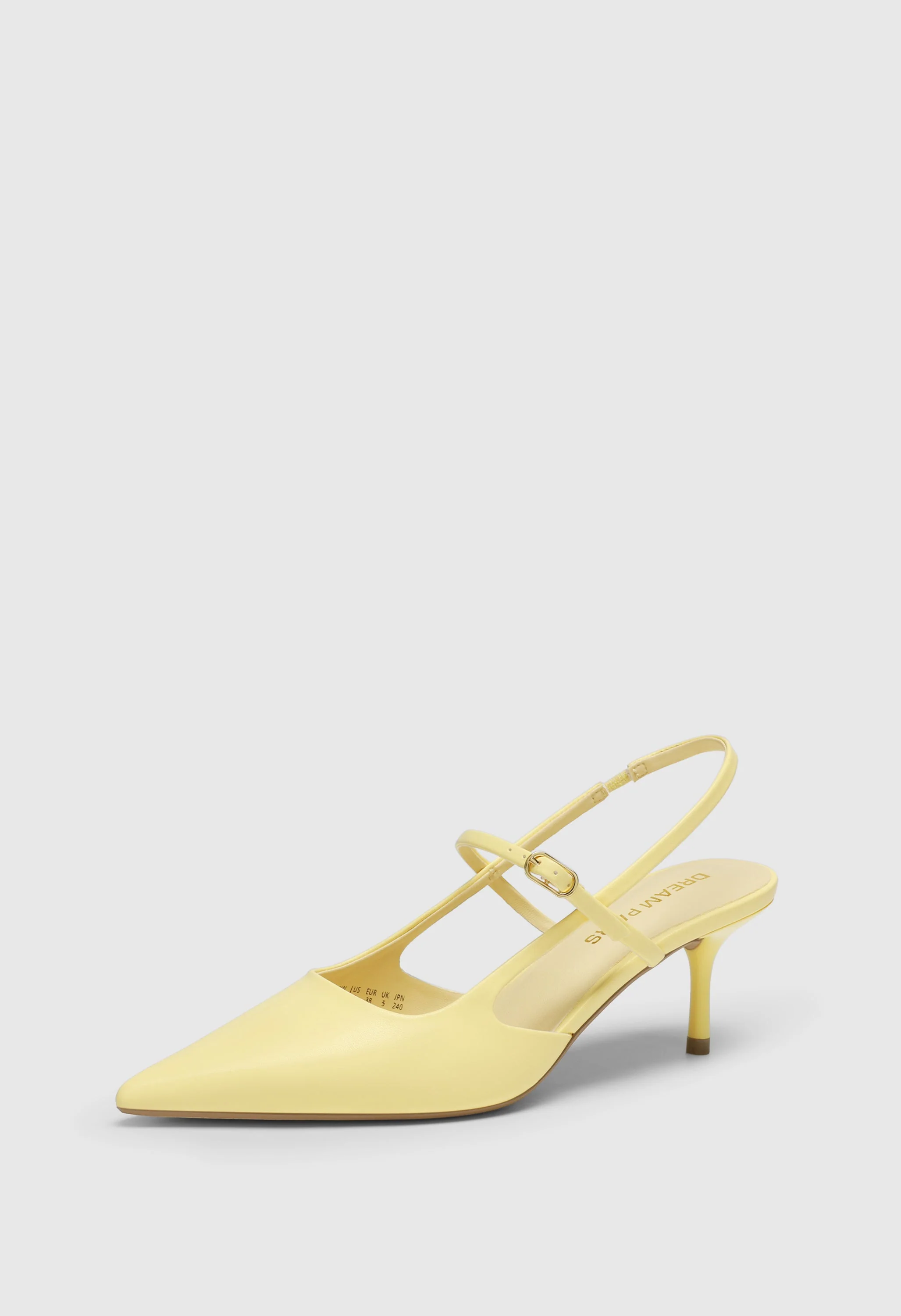 Women Mary Jane Kitten Slingback Pointed Pumps - Image 9