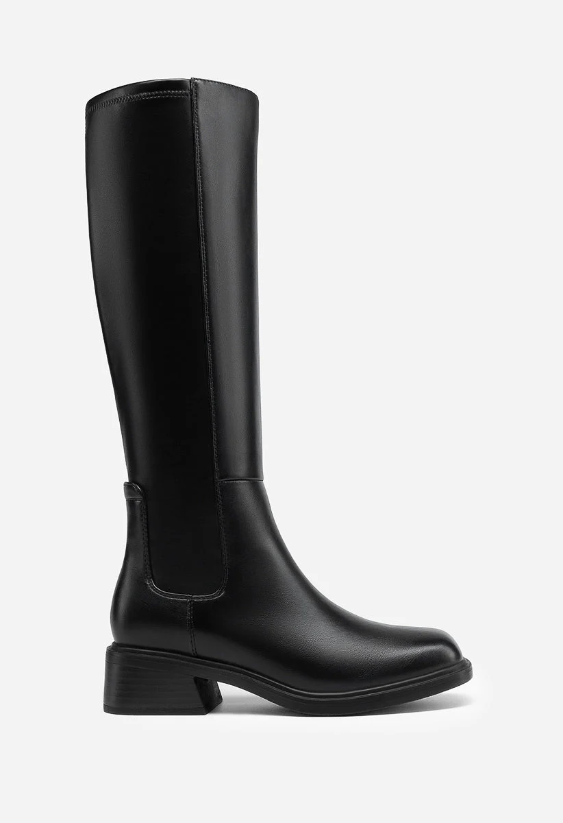 Women's Square Toe Knee High Boots