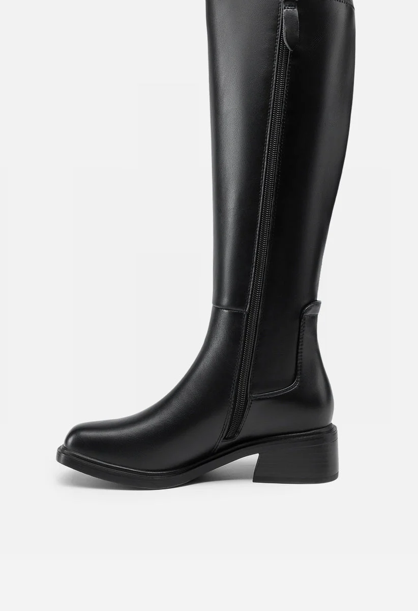 Women's Square Toe Knee High Boots - Image 4