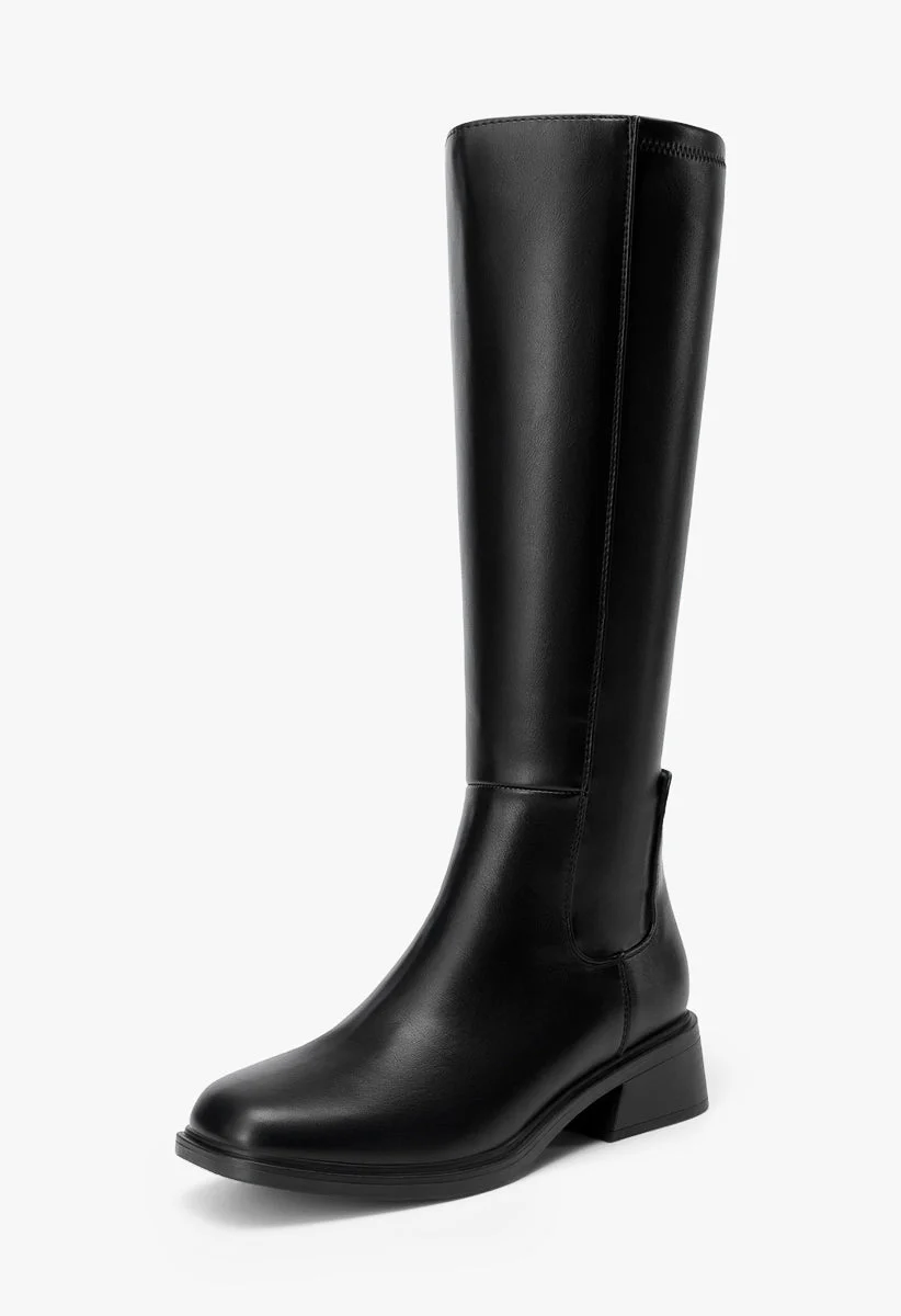 Women's Square Toe Knee High Boots - Image 7
