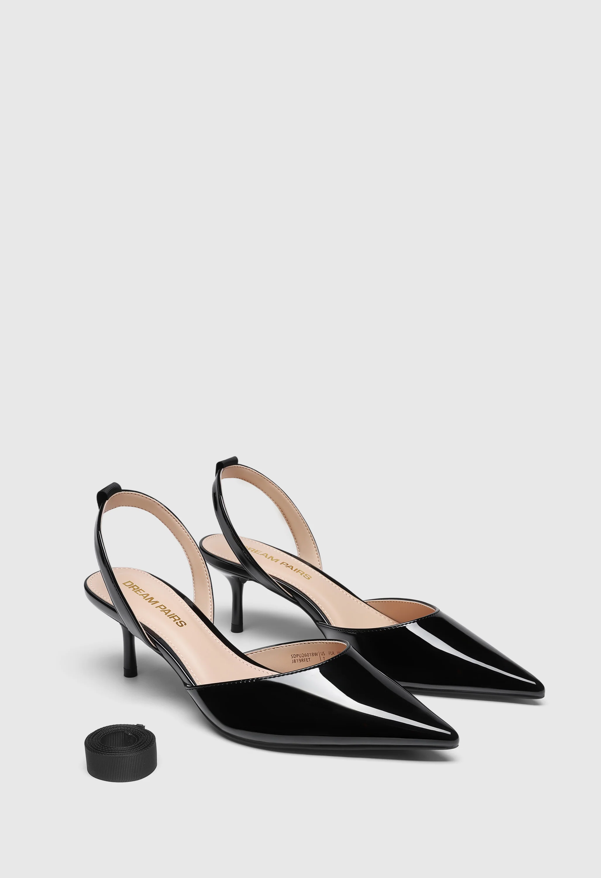 Women's 2-in-1 Slingback Kitten Heel Pumps - Image 3