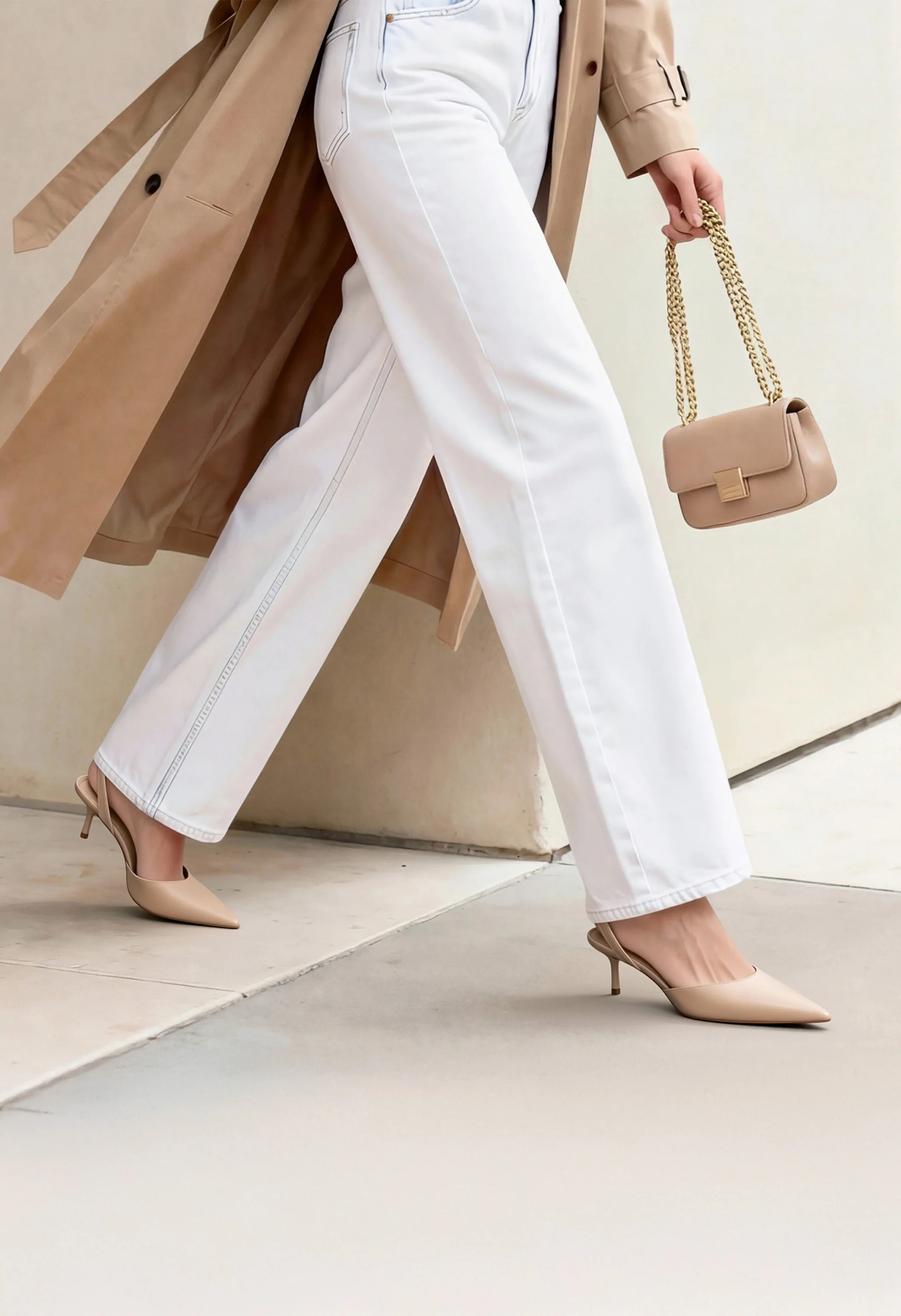 Women's 2-in-1 Slingback Kitten Heel Pumps - Image 7