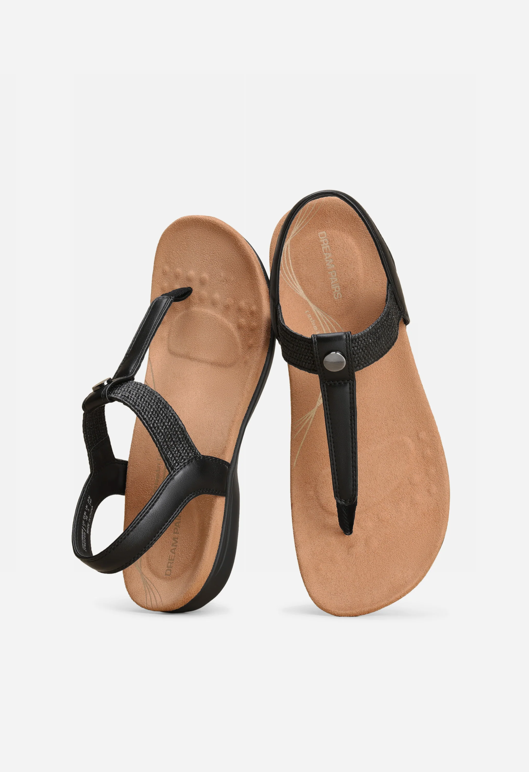 Women's Arch Support T-Strap Sandals - Image 4