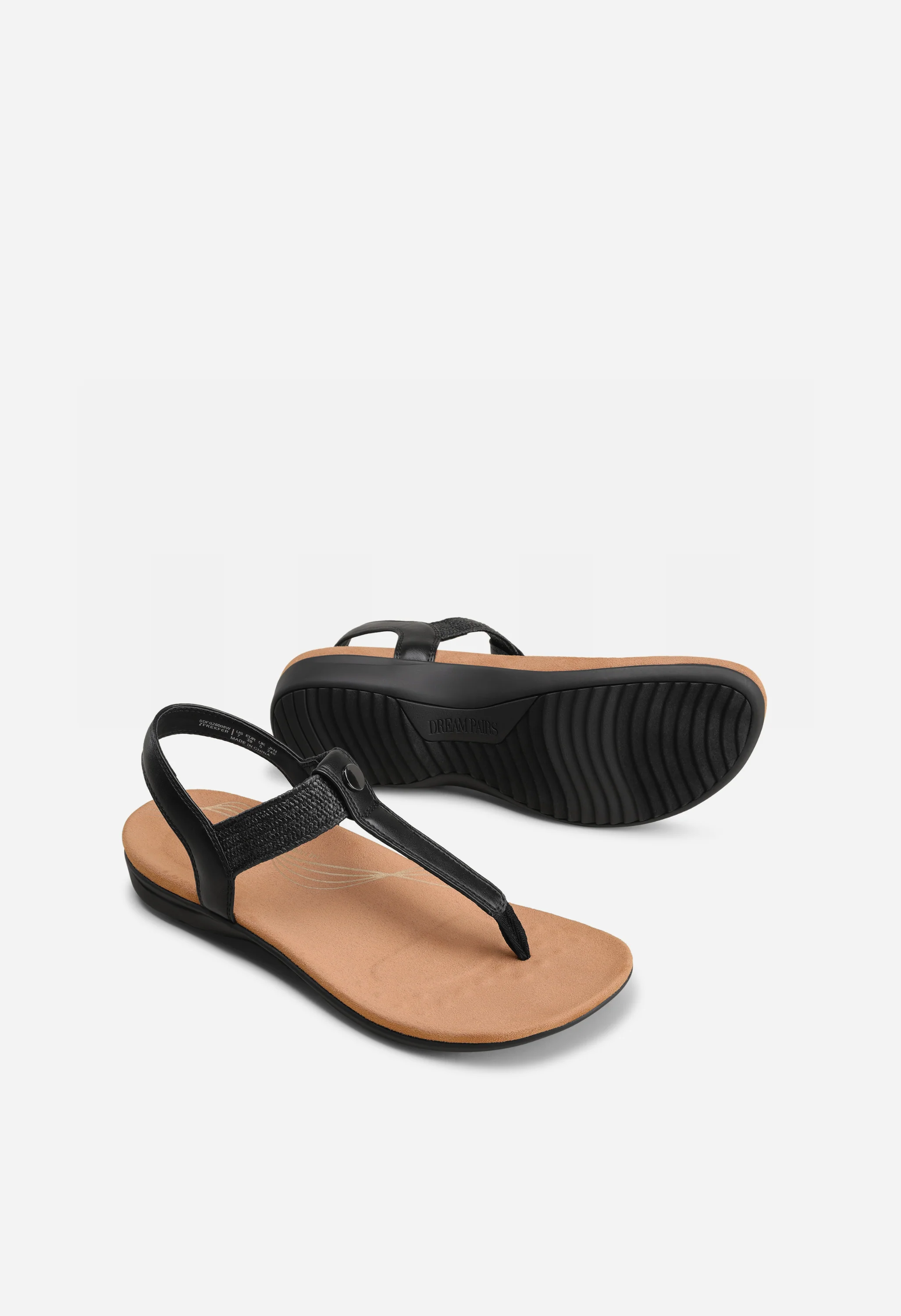 Women's Arch Support T-Strap Sandals - Image 5