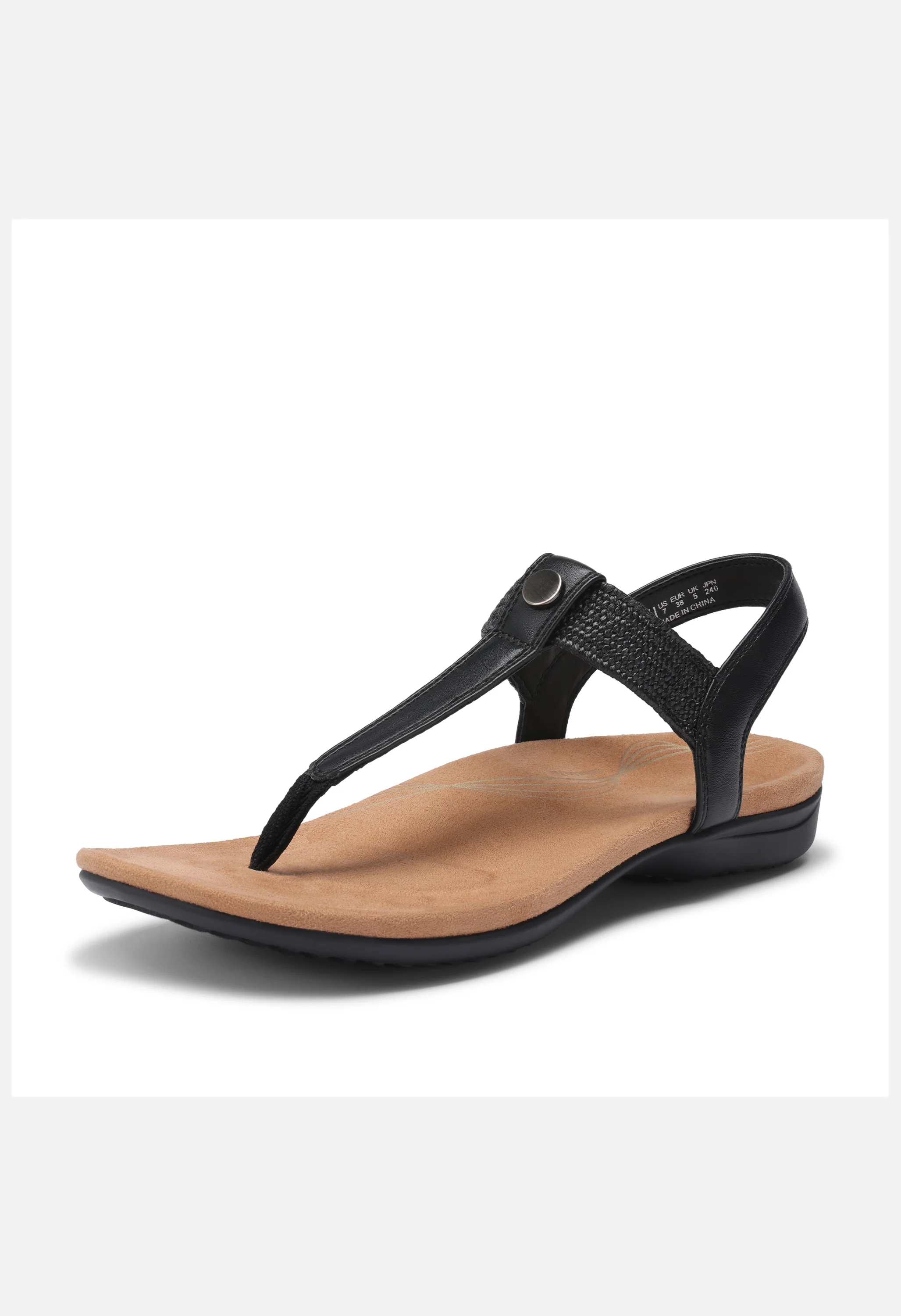 Women's Arch Support T-Strap Sandals - Image 8