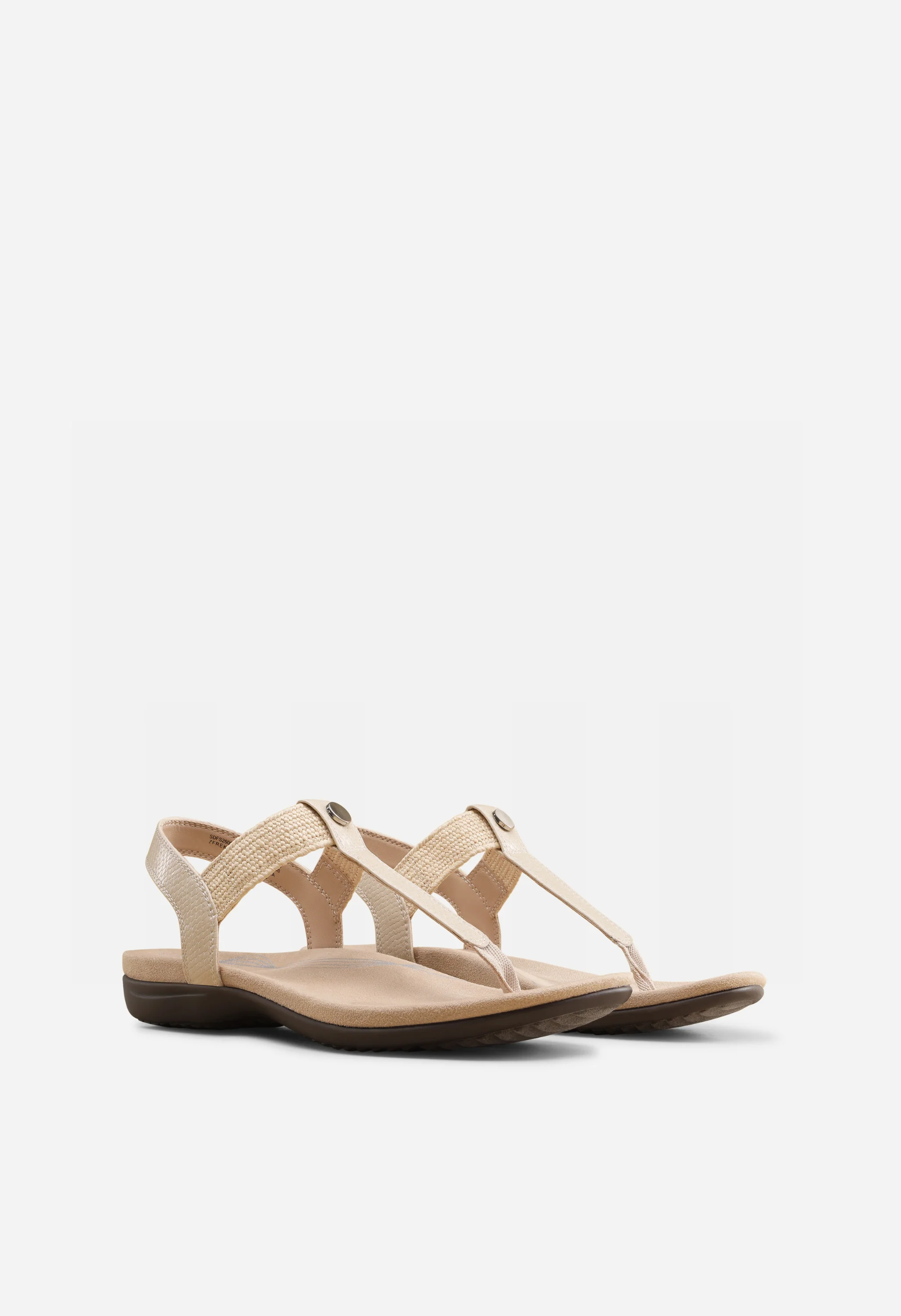 Women's Arch Support T-Strap Sandals - Image 3